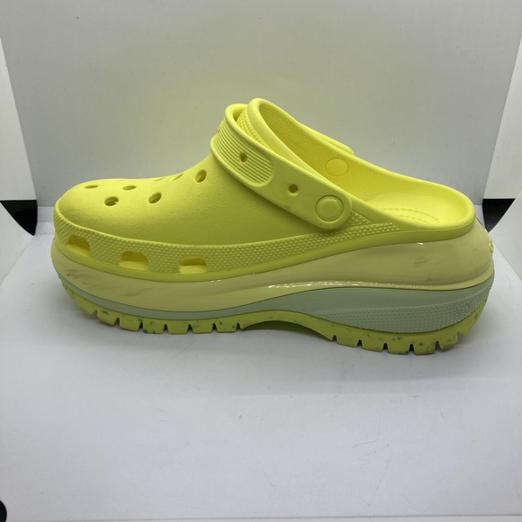 Crocs Classic Mega Crush Clog Womens 10 Platform SlipOn Sandal Yellow Mens 8 - Picture 7 of 11